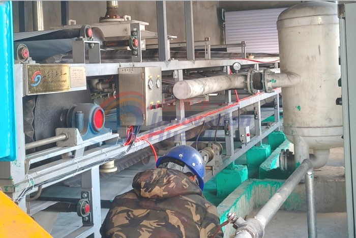 吉林某輕軌供熱脫硫石膏深度脫水項(xiàng)目